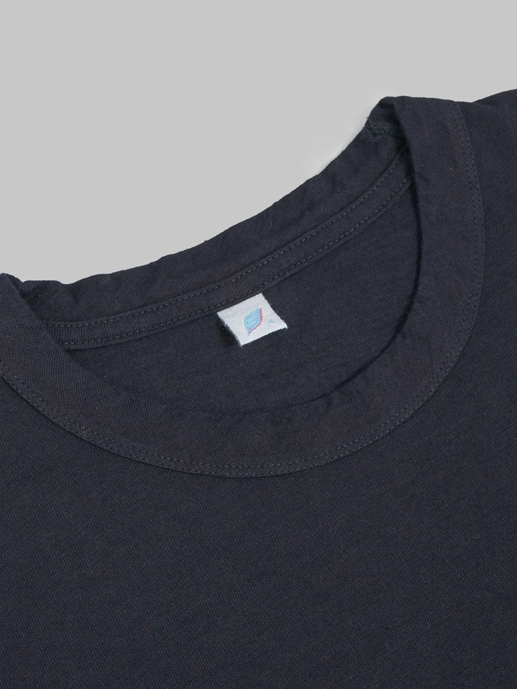 Pure Blue Japan LS5011-IDBK Black Indigo Dyed Long Sleeve T-Shirt