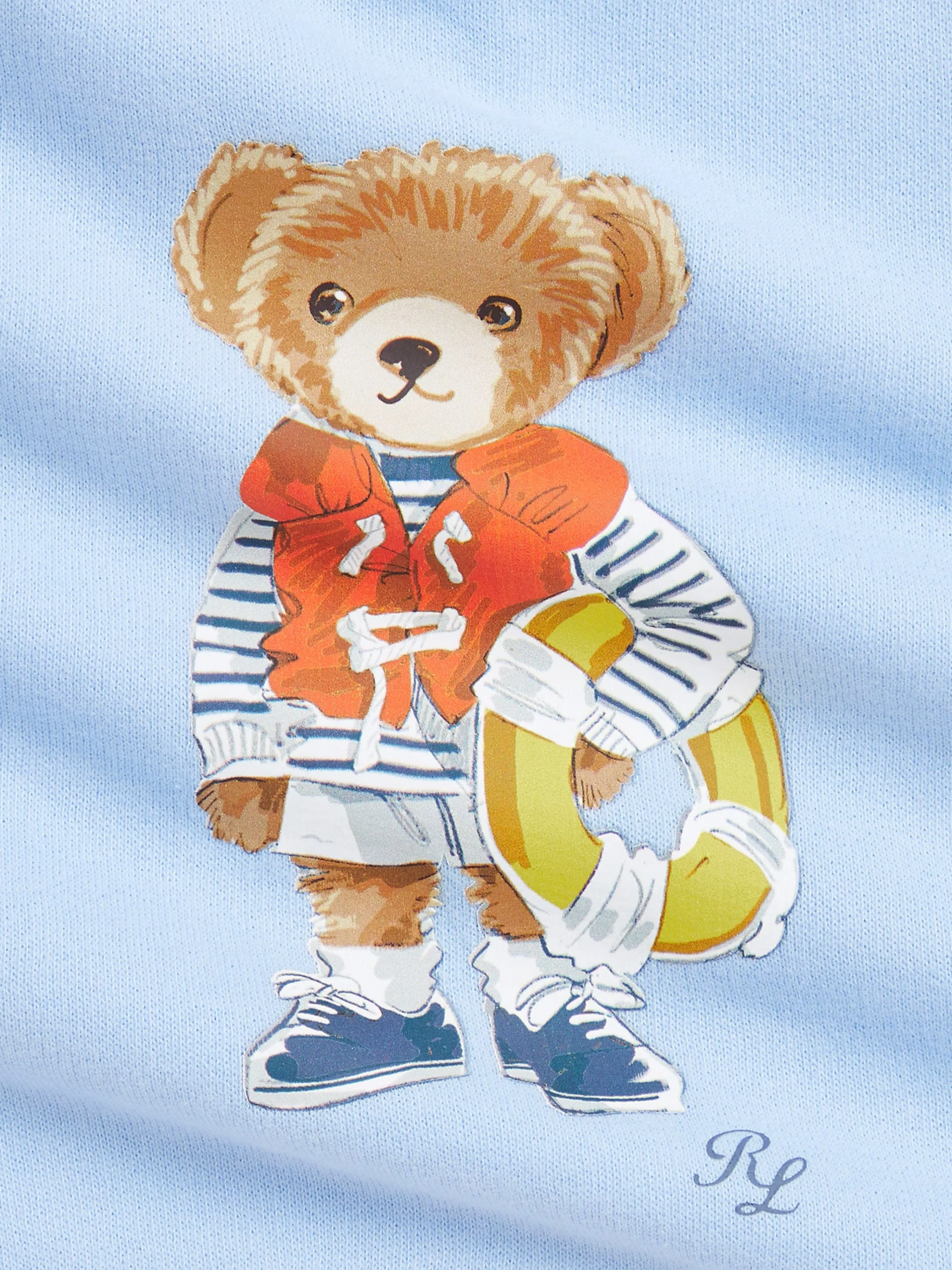 Ralph Lauren Baby Boys Bear Sweatshirt in Blue