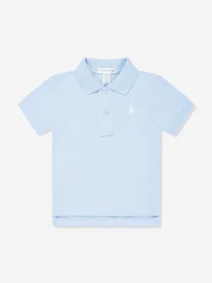 Ralph Lauren Baby Boys Logo Polo Shirt in Blue