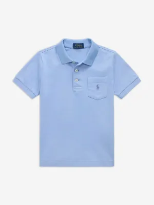 Ralph Lauren Boys Pocket Polo Shirt in Blue