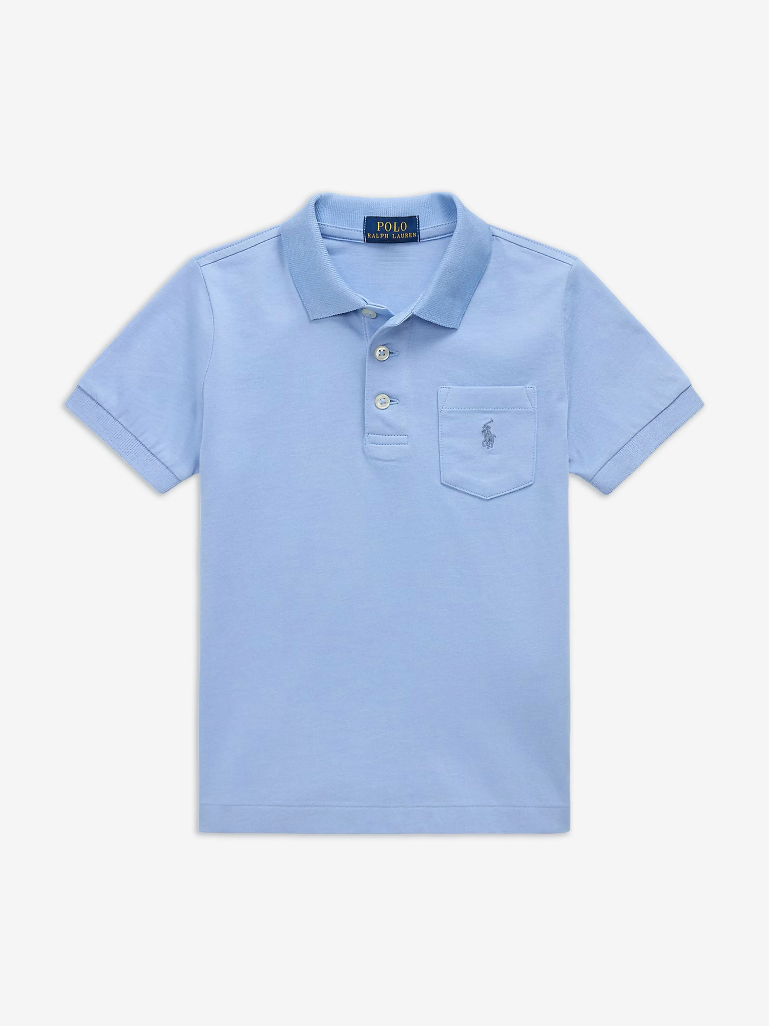 Ralph Lauren Boys Pocket Polo Shirt in Blue