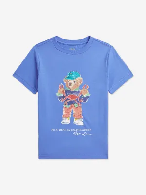 Ralph Lauren Boys Polo Bear T-Shirt in Blue