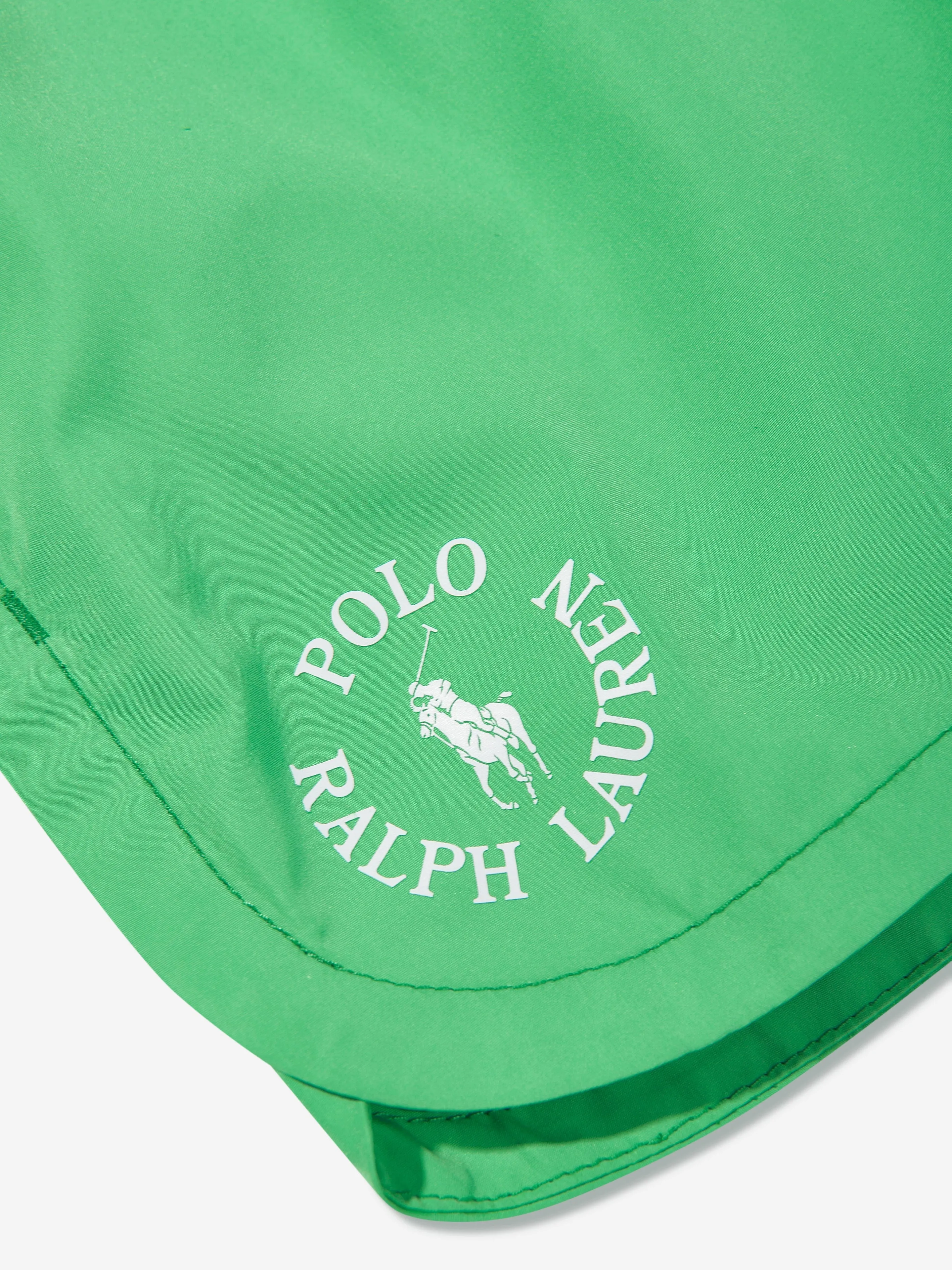 Ralph Lauren Girls Athletic Logo Shorts in Green