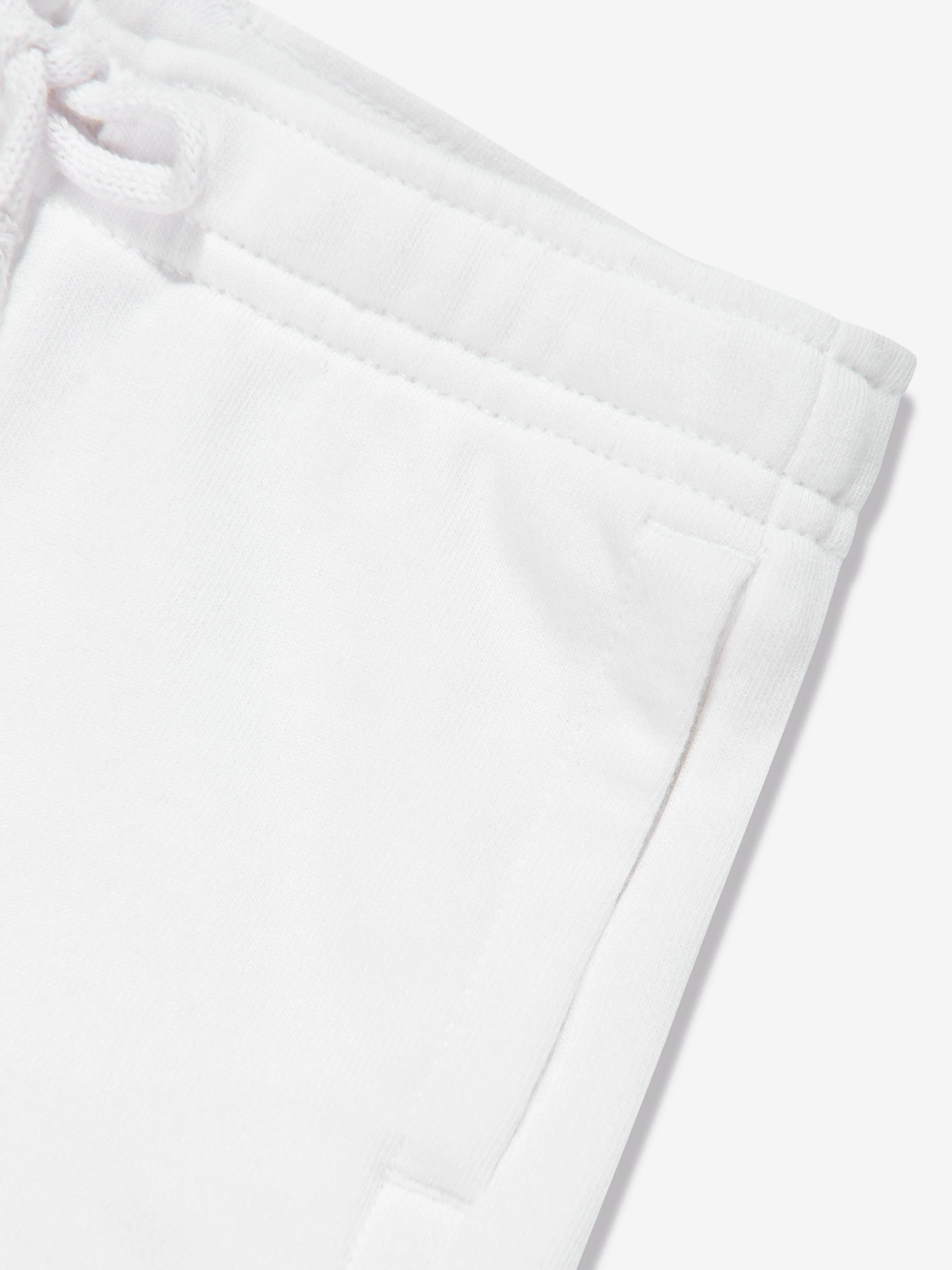 Ralph Lauren Girls Athletic Logo Shorts in White