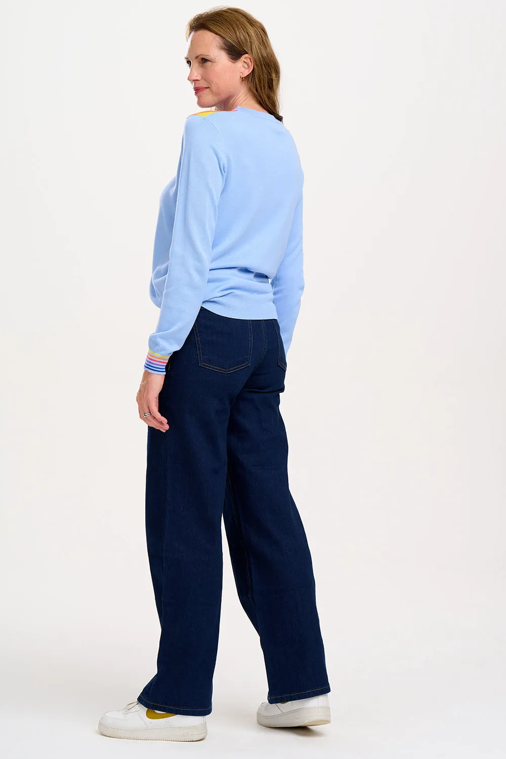 Rita Jumper - Light Blue. Sunset Double Prism