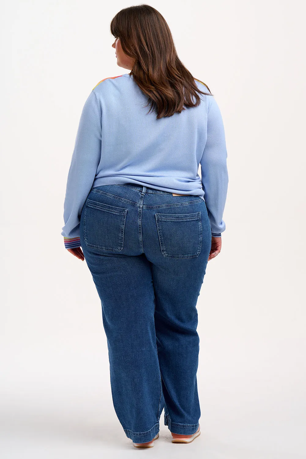 Rita Jumper - Light Blue. Sunset Double Prism