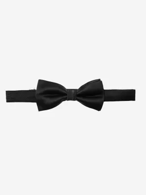 Romano Boys Satin Bow Tie in Black