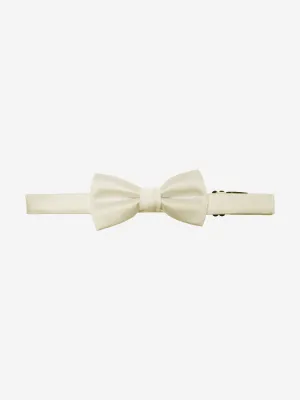 Romano Boys Satin Bow Tie in White