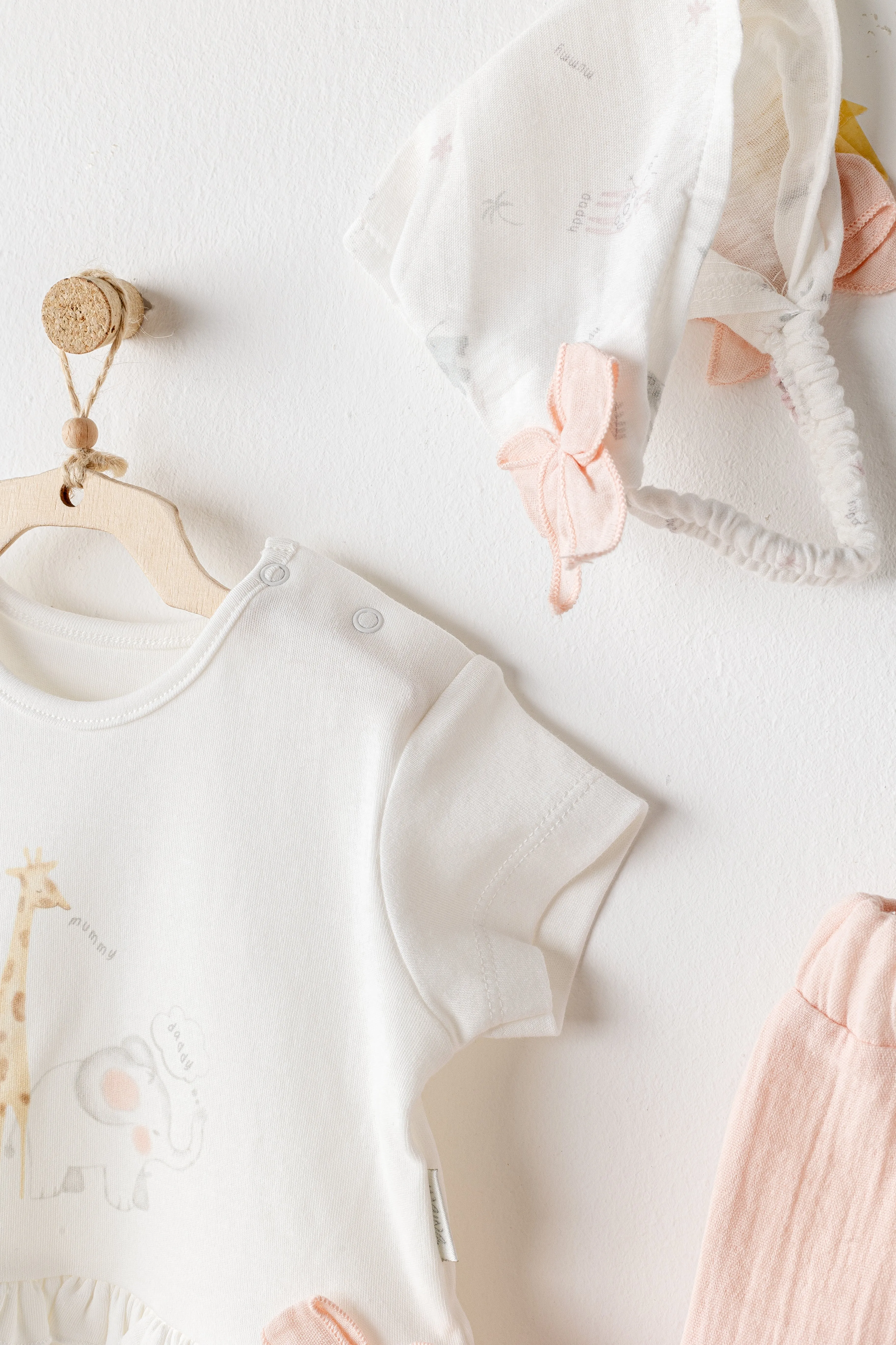 Salmon Love Family Giraffe Outfit Set