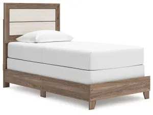 Sharnari Warm Gray Twin Panel Bed