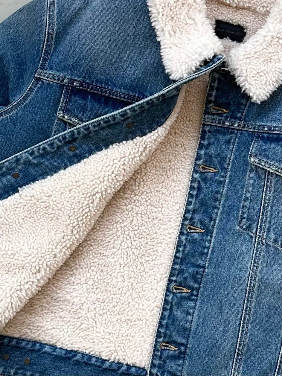 Shearling Denim Jacket