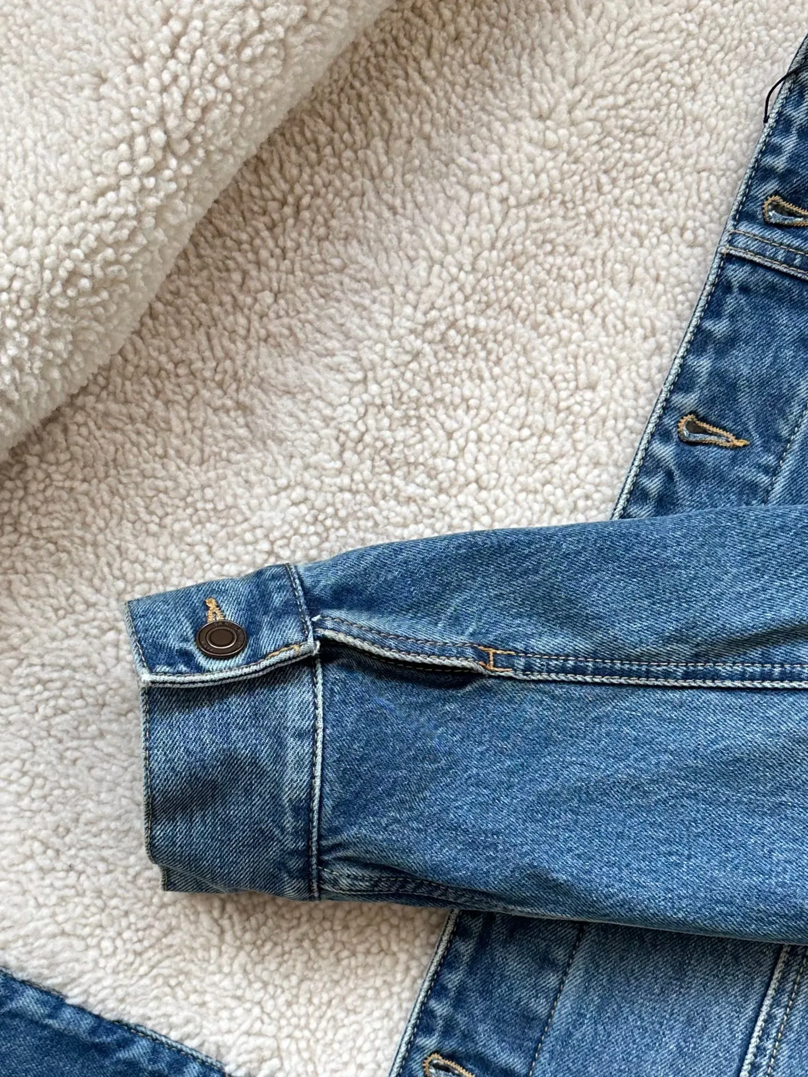 Shearling Denim Jacket
