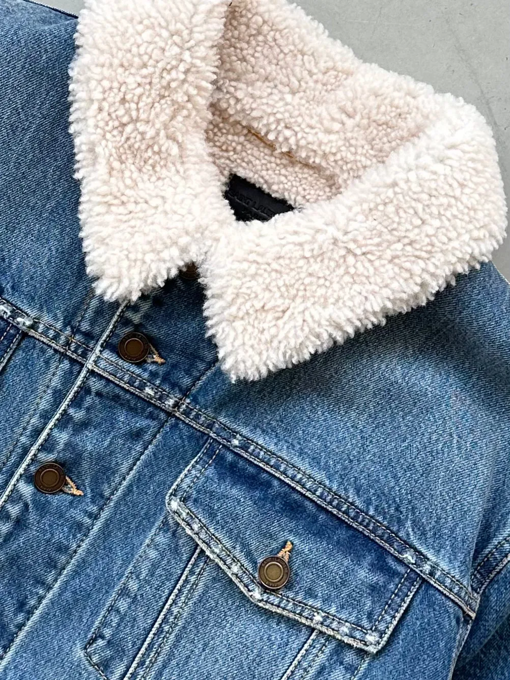 Shearling Denim Jacket