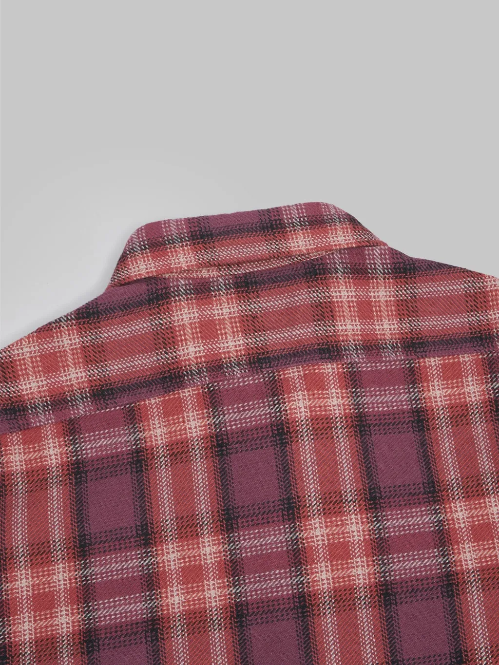 Sugar Cane Twill Check Flannel Shirt Red