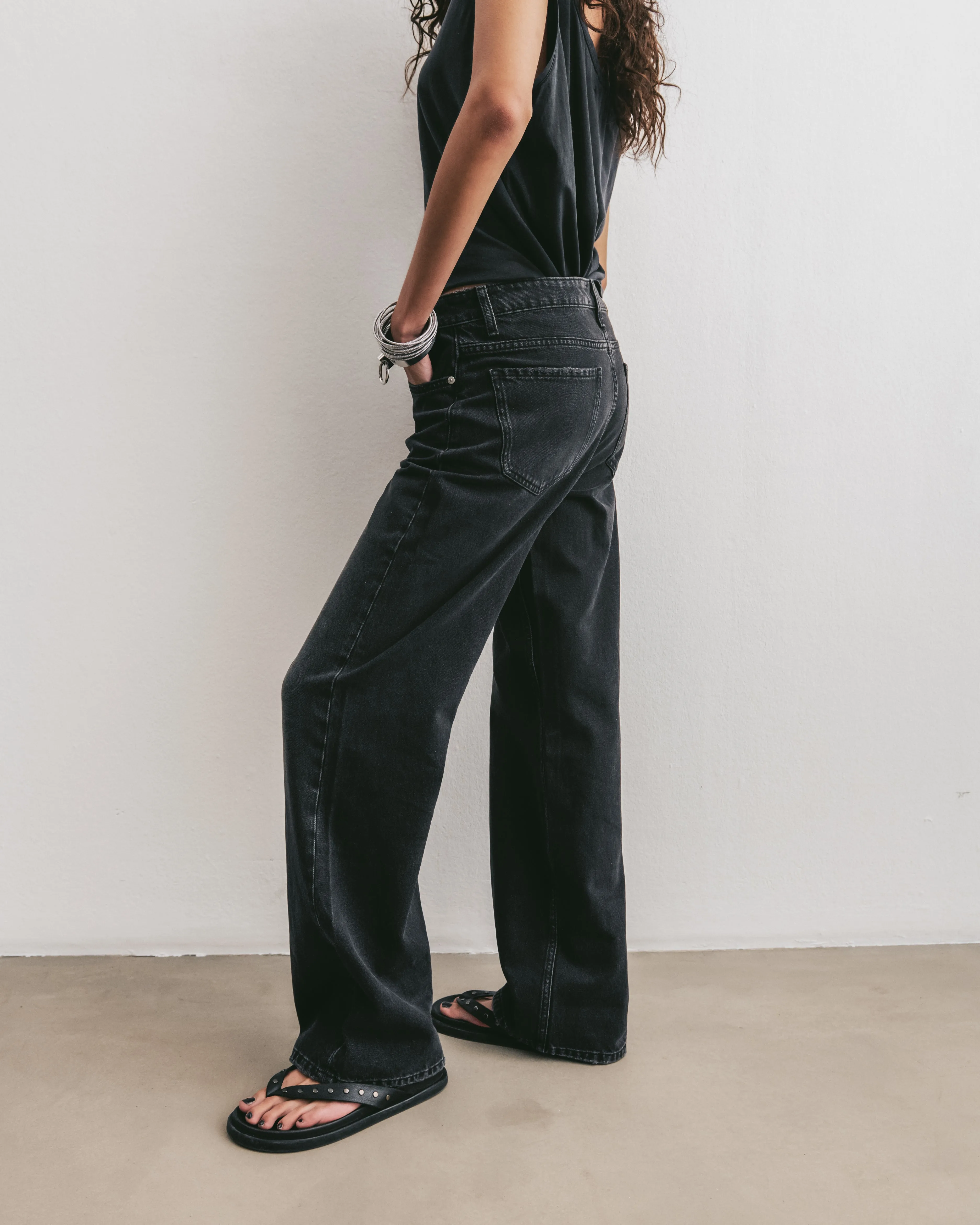 The Black Loose Jeans