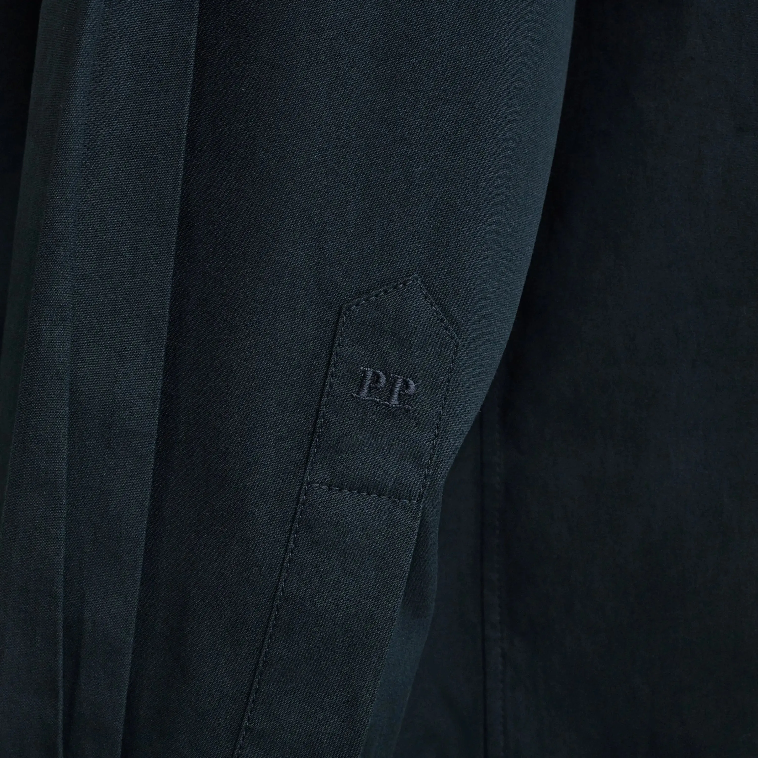 TIE NECK SHIRT | midnight cotton