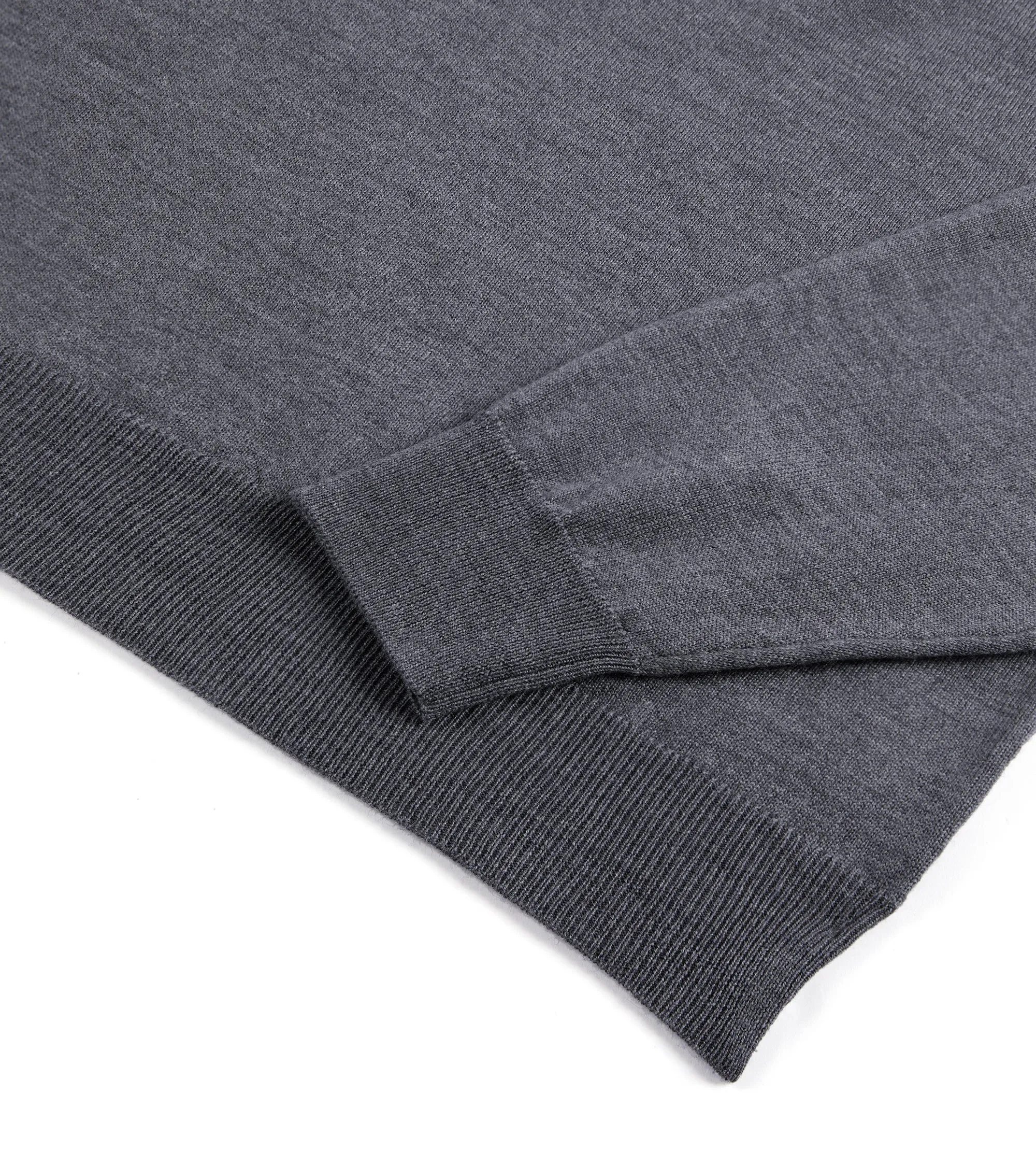 Trunk Bennet Merino Button Neck Sweater: Grey