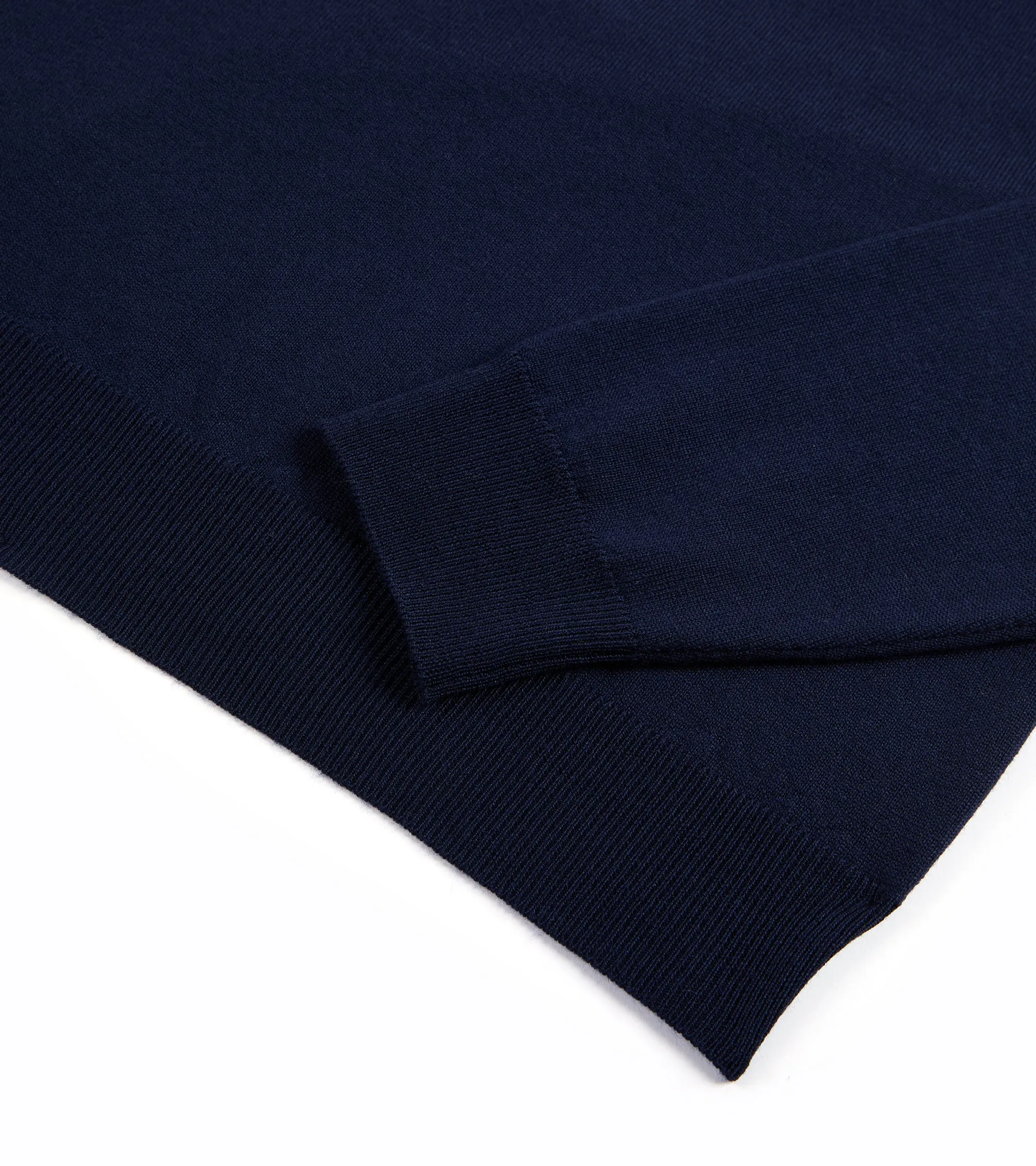 Trunk Bennet Merino Button Neck Sweater: Navy
