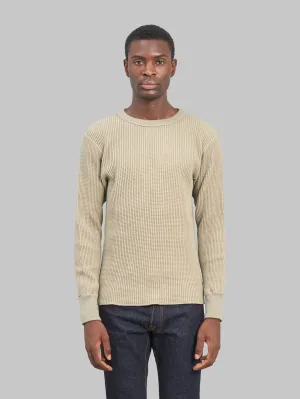 UES Thermal Big Waffle T-Shirt Beige