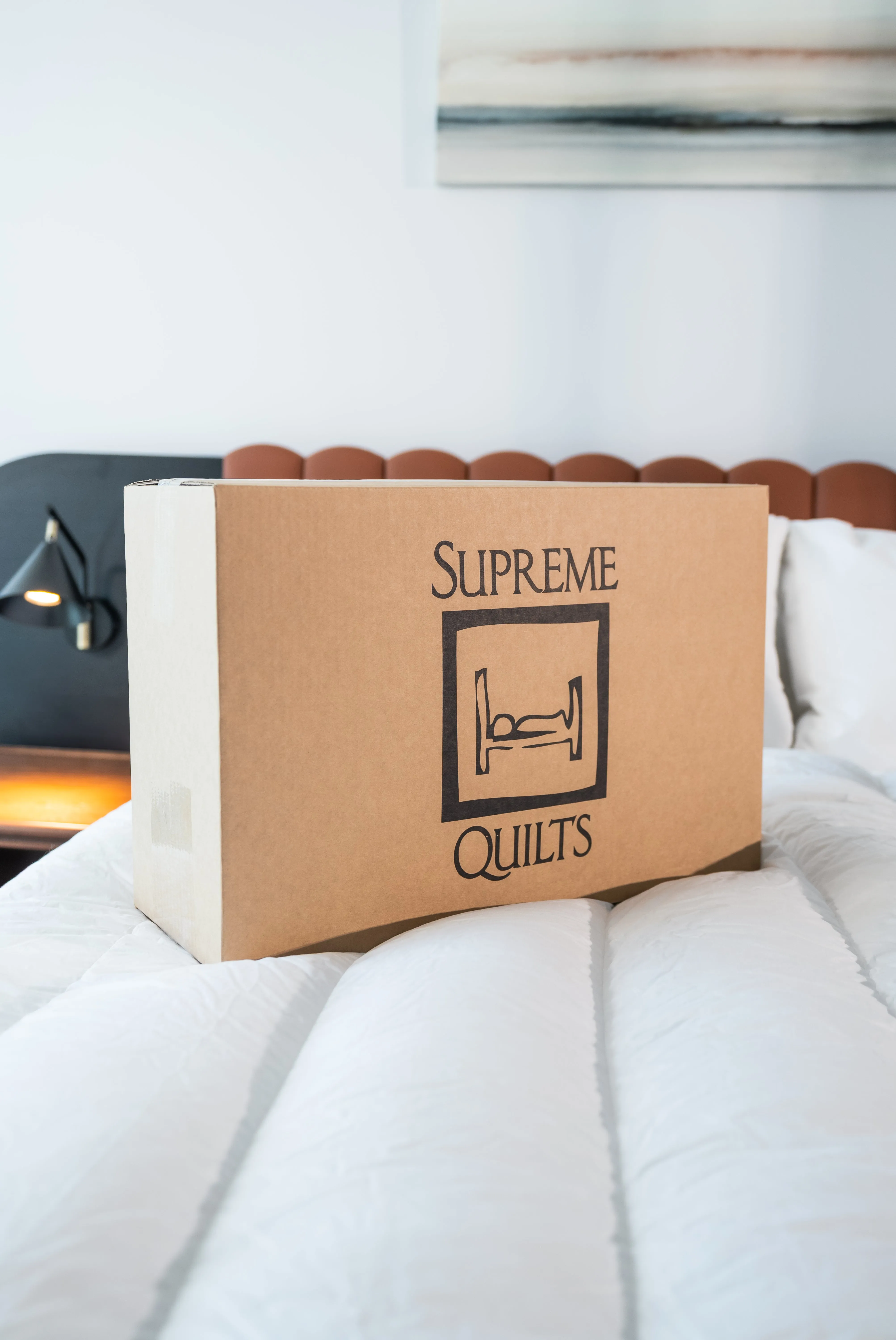 Ultra Light Queen Size Channel Quilt 98-99% White Premium Hand Select Polish Goose Down 1 Blanket Warmth 900  Fill Power