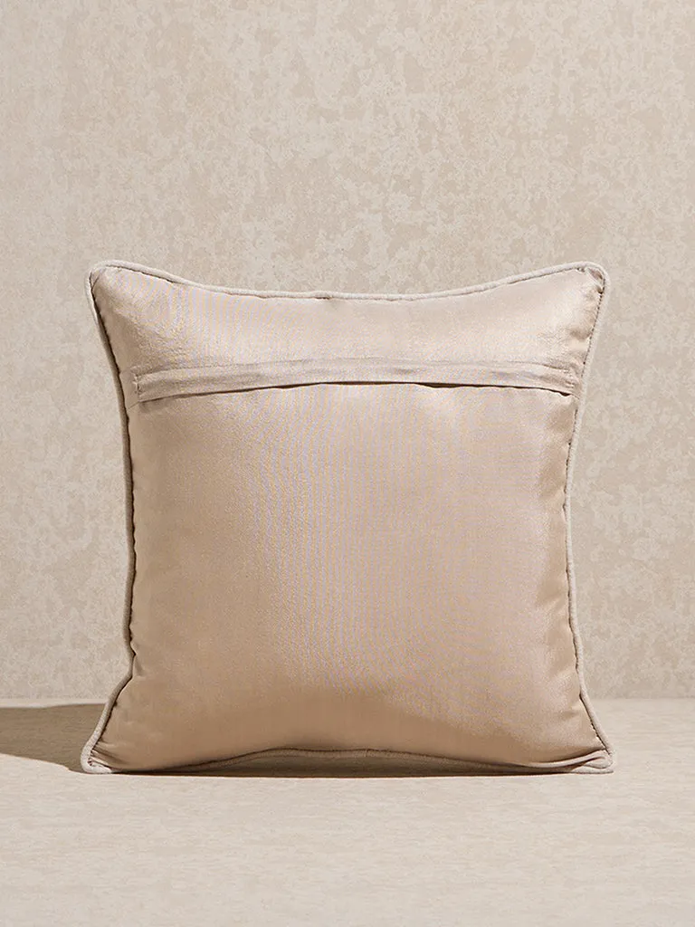 Westside Home Sage Floral Embroidered Cushion Cover