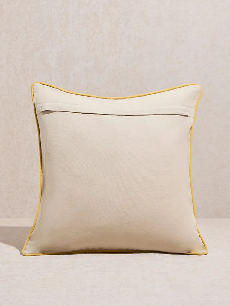 Westside Home Yellow Sunflower Design Cushion Cover