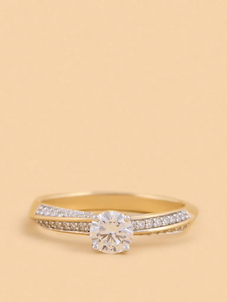 Westside X Pome Radiant Round Lab Diamond Solitaire Ring