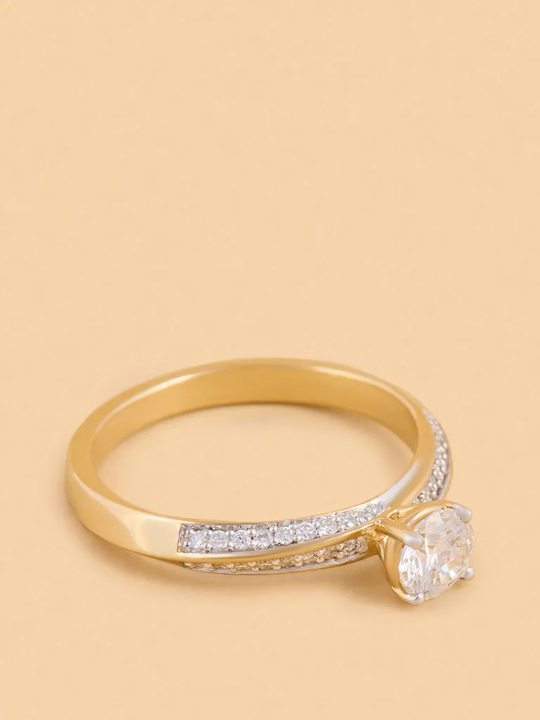 Westside X Pome Radiant Round Lab Diamond Solitaire Ring