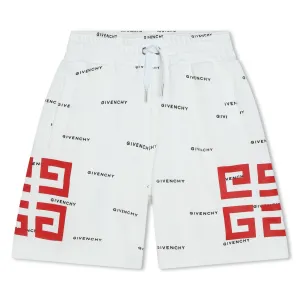 White & Black Shorts