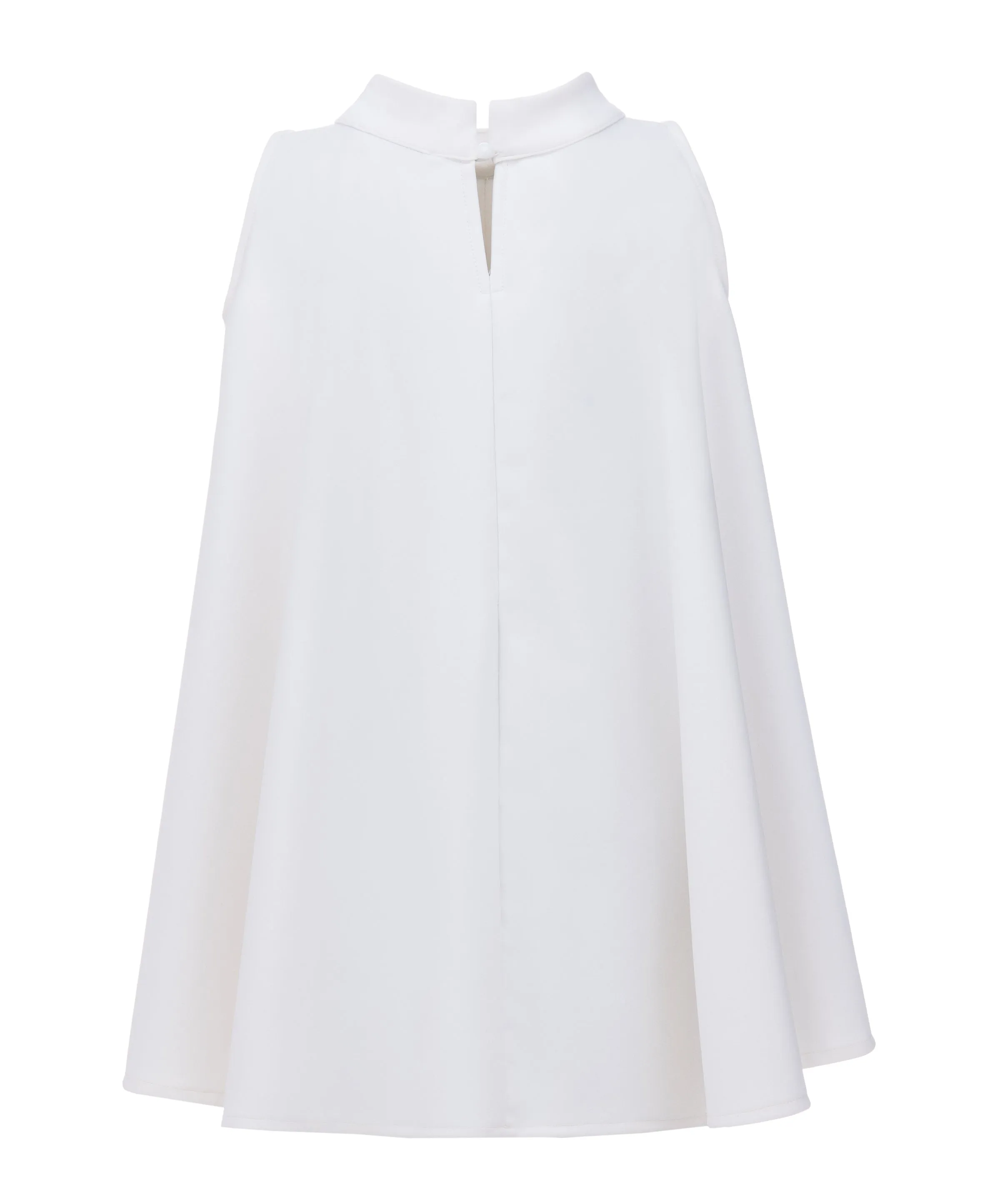 White Ava Sleeveless Bow Dress