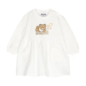 White Bear Print Dress