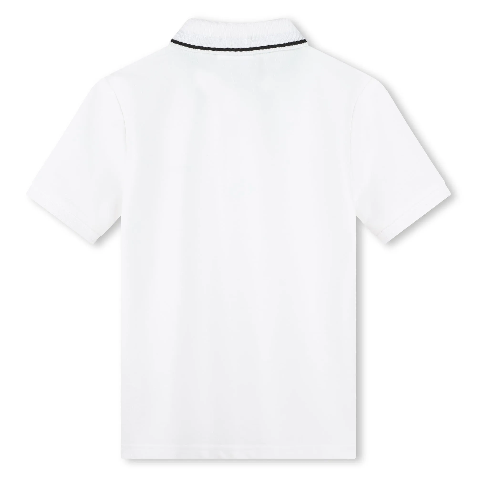 White Logo Polo
