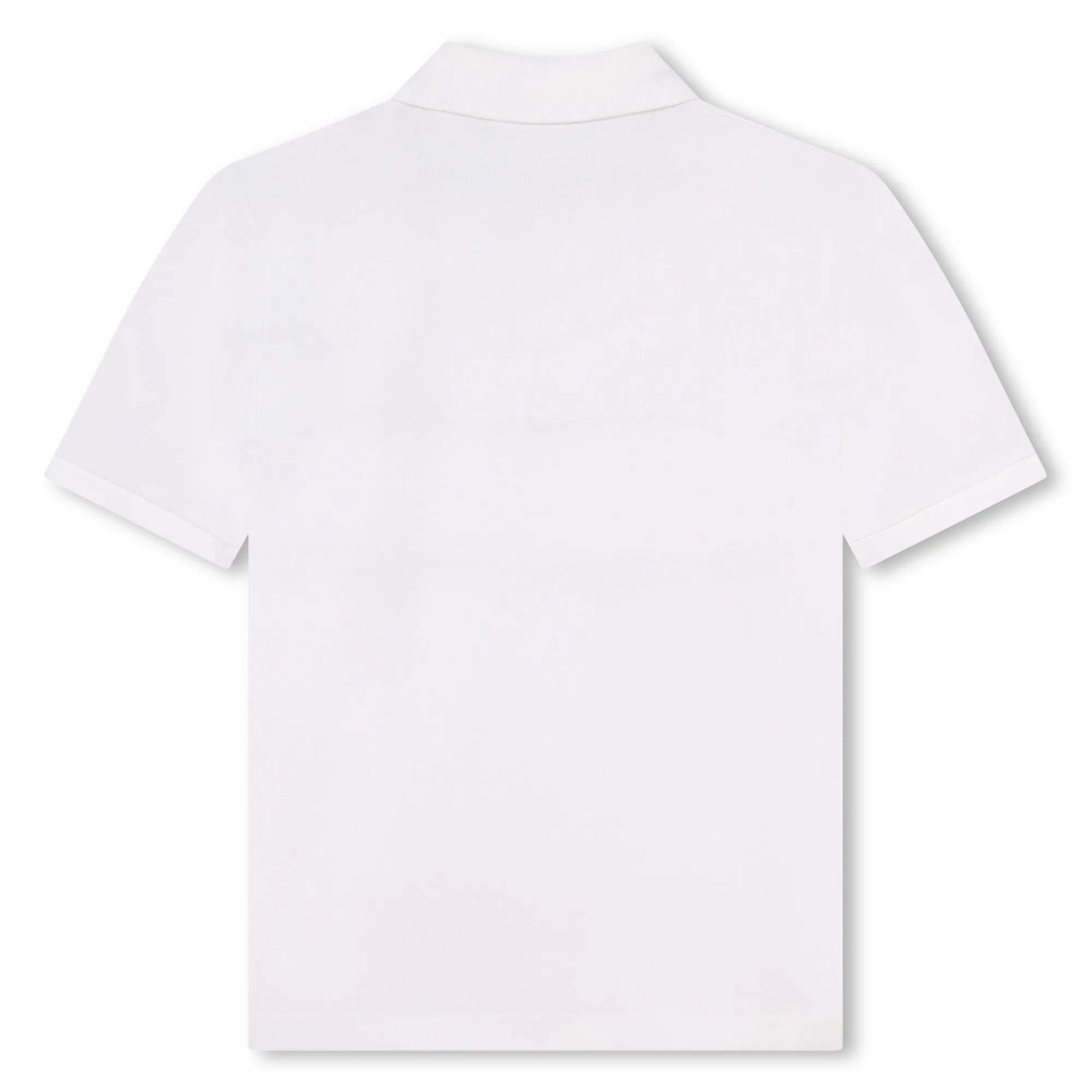 White Logo Polo