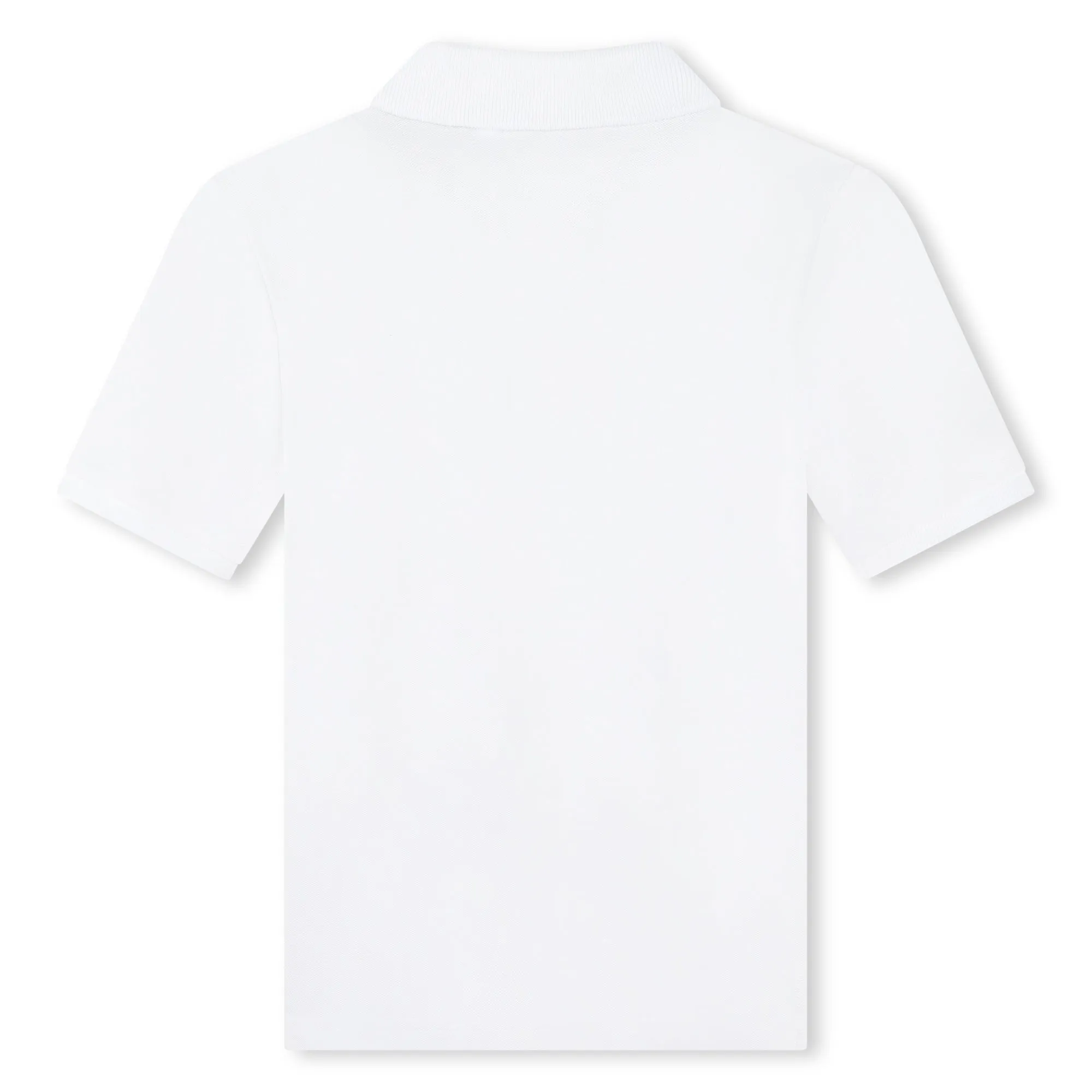 White Logo Polo