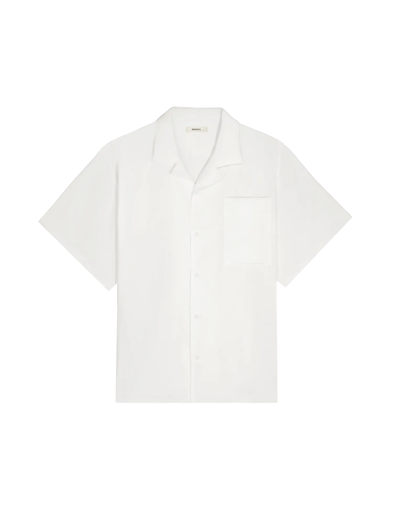 Womens Aloe Linen Camp Collar Shirt—off-white