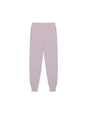 Womens DNA Regenerative Merino Wool Track Pants—raisin purple