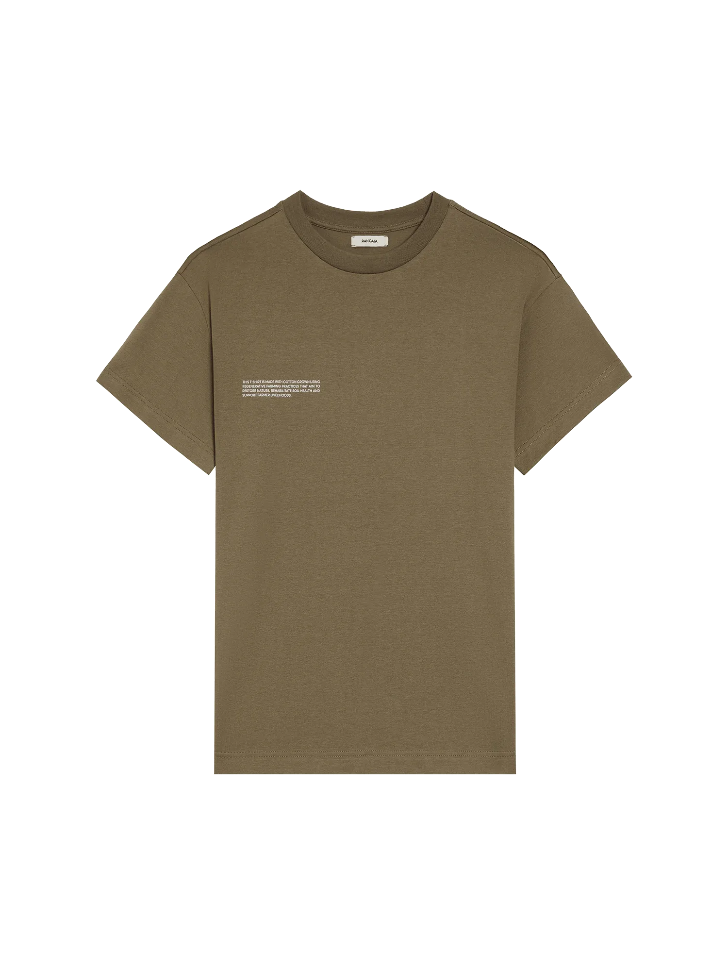 Womens In Conversion Cotton 365 T-shirt—carbon brown