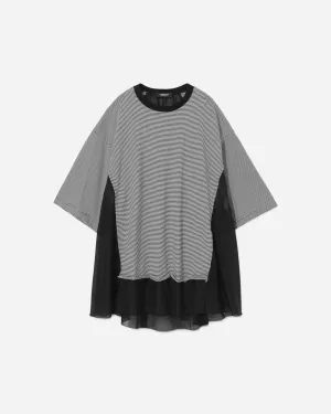 Women's Striped T-Shirt Black
