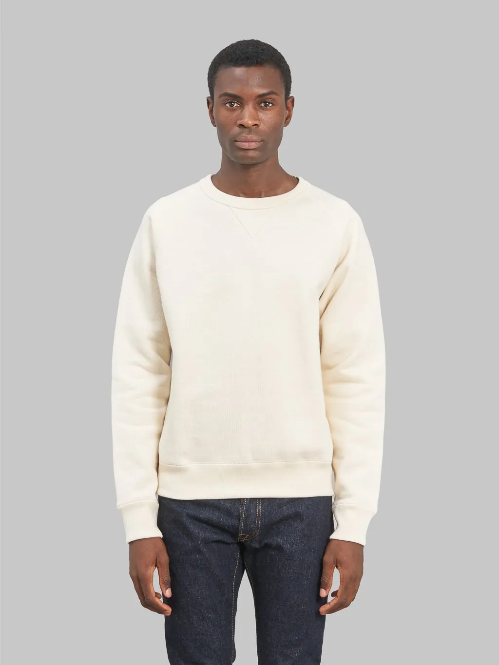 Wonder Looper Pullover Crewneck 876gsm Double Heavyweight French Terry Ecru