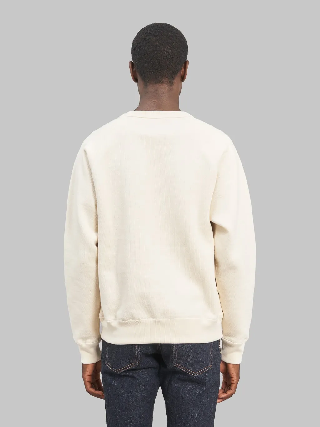 Wonder Looper Pullover Crewneck 876gsm Double Heavyweight French Terry Ecru