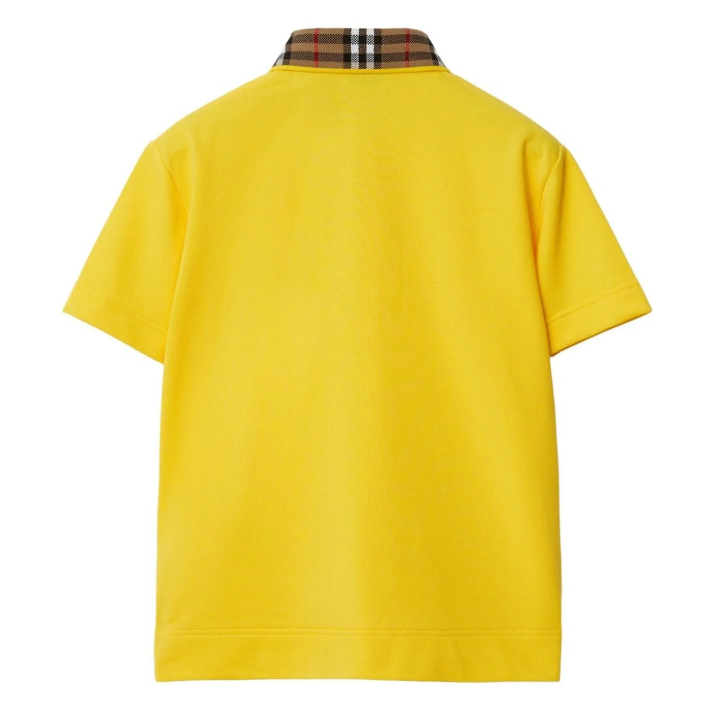 Yellow Logo Check Polo Shirt